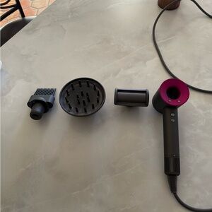 Dyson Air Dryer with Attachments - Like New, Used Twice